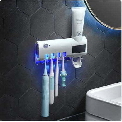 Smart Toothbrush Sterilizer - Wall-Mounted Ultraviolet Sterilization Toothbrush Holder